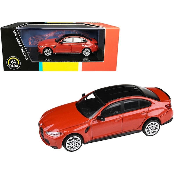 Paragon 3 in. 1-64 Scale BMW M3 Toronto Top 1Diecast Model Car, Metallic Red & Black PA-55205 - main
